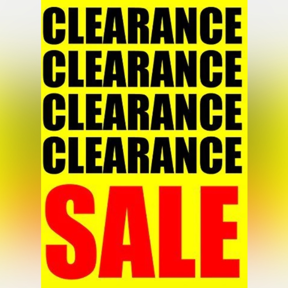 Clearance sale for the holiday will be restocking 15%on bundle of 2 items.